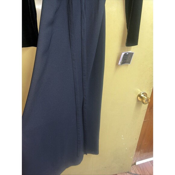Women’s Formal Vintage Black David Warren New York Long Sleeve Dress, Sz 6, NWT - Picture 4 of 7